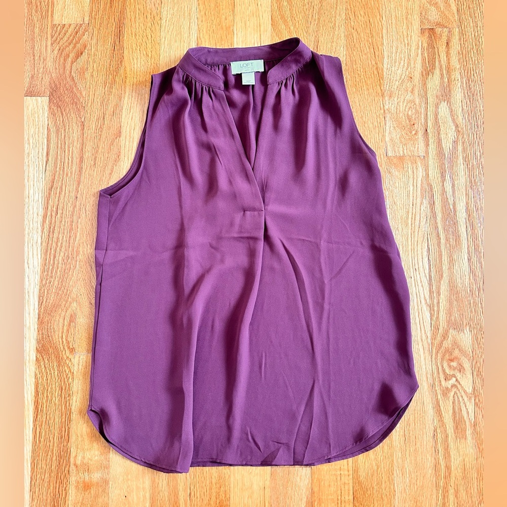Loft Outlet Burgundy Top